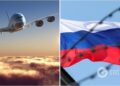Небо над Росією майже спорожніло: у повітряному просторі – переважно транзит з Китаю