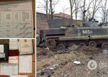 Бійці “Азову” знищили ворожу техніку та захопили документи з поіменним списком підрозділу окупантів. Фото