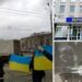 У Херсоні окупанти влаштували “постановку” з видачею гуманітарки, але люди вийшли до них із прапорами України. Фото і відео