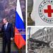 Глава Червоного Хреста потис руку Лаврову, який виправдовує війну проти України та вбивства мирних жителів. Фото