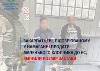 Закарпатцеві, підозрюваному у намаганні продати маленького хлопчика до ЄС, змінили розмір застави