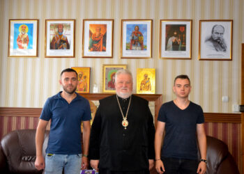 Єпископ Віктор Бедь провів зустріч з Миколою Чехом, заступником голови Закарпатської крайової та Тячівської районної організації НРУ