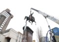 У Києві демонтували пам’ятник Щорсу