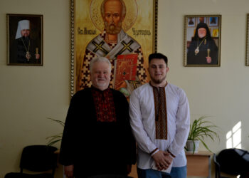 В КаУ імені Августина Волошина та кафедральному храмі ПЦУ в м. Ужгород привітали громадського активіста Ярослава Бідзілю з днем народження