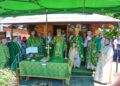 У свято Святого Духа та Різдва Івана, Передтечі і Хрестителя Господнього єпископ Віктор Бедь очолив Божественну літургію у храмі парафії Святого Духа у смт Ясіня