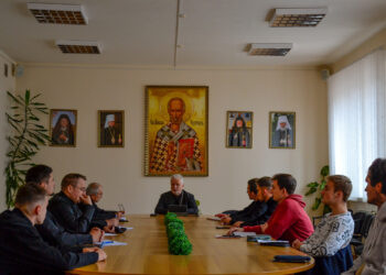 Професор єпископ Віктор Бедь прочитав лекцію з історії Православної Церкви в Україні у період з ІХ по кінець ХІХ ст. ст. для студентів КаУ ім. Августина Волошина та УУБА