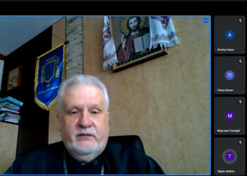 Професор, єпископ Віктор Бедь прочитав лекцію з державно-церковного та канонічного права для студентів КаУ ім. Августина Волошина та УУБА