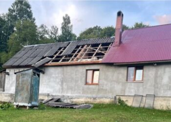 На Хустщині впав “шахед”: пошкоджено будівлі та лінію електропередач (ФОТО)