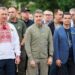 Закарпатська обласна влада відзначила День Державного Прапора України під спів Державного Гімну у виконанні архидиякона Московського патріархату