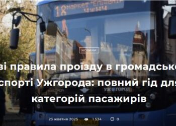 Нові правила проїзду в громадському транспорті Ужгорода: повний гід для всіх категорій пасажирів