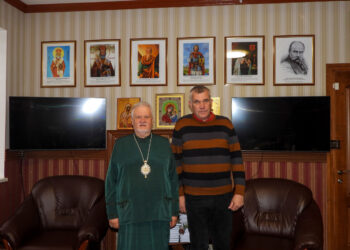 Єпископ Мукачівський і Карпатський Віктор Бедь провів зустріч з Володимиром Тисанчиним — побратимом по 212-му окремому батальйону 101-ї Закарпатської ОБр ТрО ЗСУ
