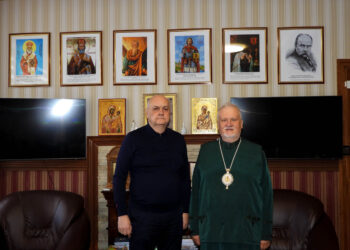 Єпископ Мукачівський і Карпатський Віктор Бедь провів зустріч з Юрієм Перестою, Почесним консулом Словацької Республіки у Львові, головним лікарем медичного центру «Діамед» (м. Ужгород)