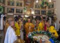 У неділю перед Різдвом Христовим єпископ Віктор Бедь очолив Божественну літургію у Свято-Миколаївському храмі селища Чинадієво та звершив освячення оновленого престолу і нововстановленого поклінного Хреста