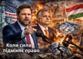 Віцепрезидент США Джей Ді Венс у Будапешті: відкрите втручання у вибори в Угорщині та демонтаж міжнародного права