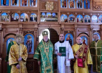У Вербну неділю єпископ Віктор Бедь рукопоклав іподиякона Михайла Порохнавця, студента-богослова КаУ ім. Августина Волошина та УУБА у диякони