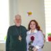 Єпископ, президент Карпатського університету імені Августина Волошина Віктор Бедь привітав Ганну Белан з Днем народження