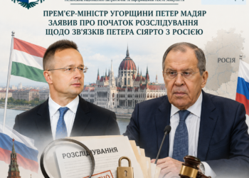 ПРЕМ’ЄР-МІНІСТР УГОРЩИНИ ПЕТЕР МАДЯР ПОВІДОМИВ ПРО ПОЧАТОК РОЗСЛІДУВАННЯ ЩОДО ЗВ’ЯЗКІВ ЕКСМІНІСТРА ЗАКОРДОННИХ СПРАВ ПЕТЕРА СІЯРТО З РОСІЄЮ