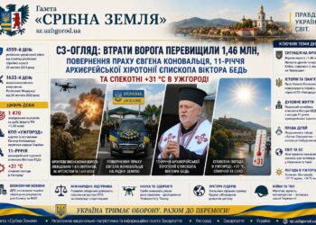 ВТРАТИ ВОРОГА ПЕРЕВИЩИЛИ 1,46 МЛН, ПОВЕРНЕННЯ ПРАХУ ЄВГЕНА КОНОВАЛЬЦЯ, 11-РІЧЧЯ АРХИЄРЕЙСЬКОЇ ХІРОТОНІЇ ЄПИСКОПА ВІКТОРА БЕДЬ ТА СПЕКОТНІ +31 °C В УЖГОРОДІ