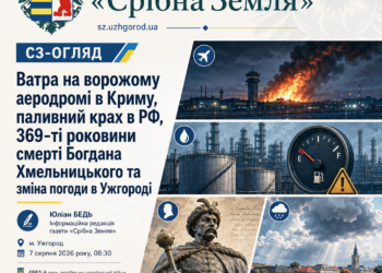 ВАТРА НА ВОРОЖОМУ АЕРОДРОМІ В КРИМУ, ПАЛИВНИЙ КРАХ В РФ, ВІКОПОМНІ 369-ТІ РОКОВИНИ СМЕРТІ БОГДАНА ХМЕЛЬНИЦЬКОГО ТА ЗМІНА ПОГОДИ В УЖГОРОДІ