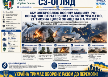 ​СРОК У 40 ДНІВ: СБУ ЗНЕКРОВЛЮЄ ВОЄННУ МАШИНУ РФ — УРАЖЕНО ПОНАД 100 СТРАТЕГІЧНИХ ОБ’ЄКТІВ У ТИЛУ ВОРОГА ТА 21 ТИСЯЧУ ЦІЛЕЙ НА ФРОНТІ