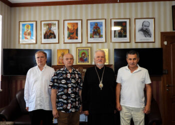Єпископ Мукачівський і Карпатський Віктор Бедь провів зустріч з аспірантом Дмитром Рибидайлом, військовослужбовцем 116 ОМБр